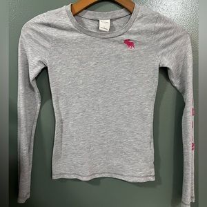 Abercrombie & Fitch Moose Print Long Sleeve Shirt